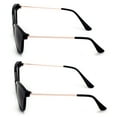 thumbnail image 2 of 2 Pairs of Womens Fully Magnified Outdoor Reading Sunglasses - Full Tint Readers Cateye Black +3.00, 2 of 6