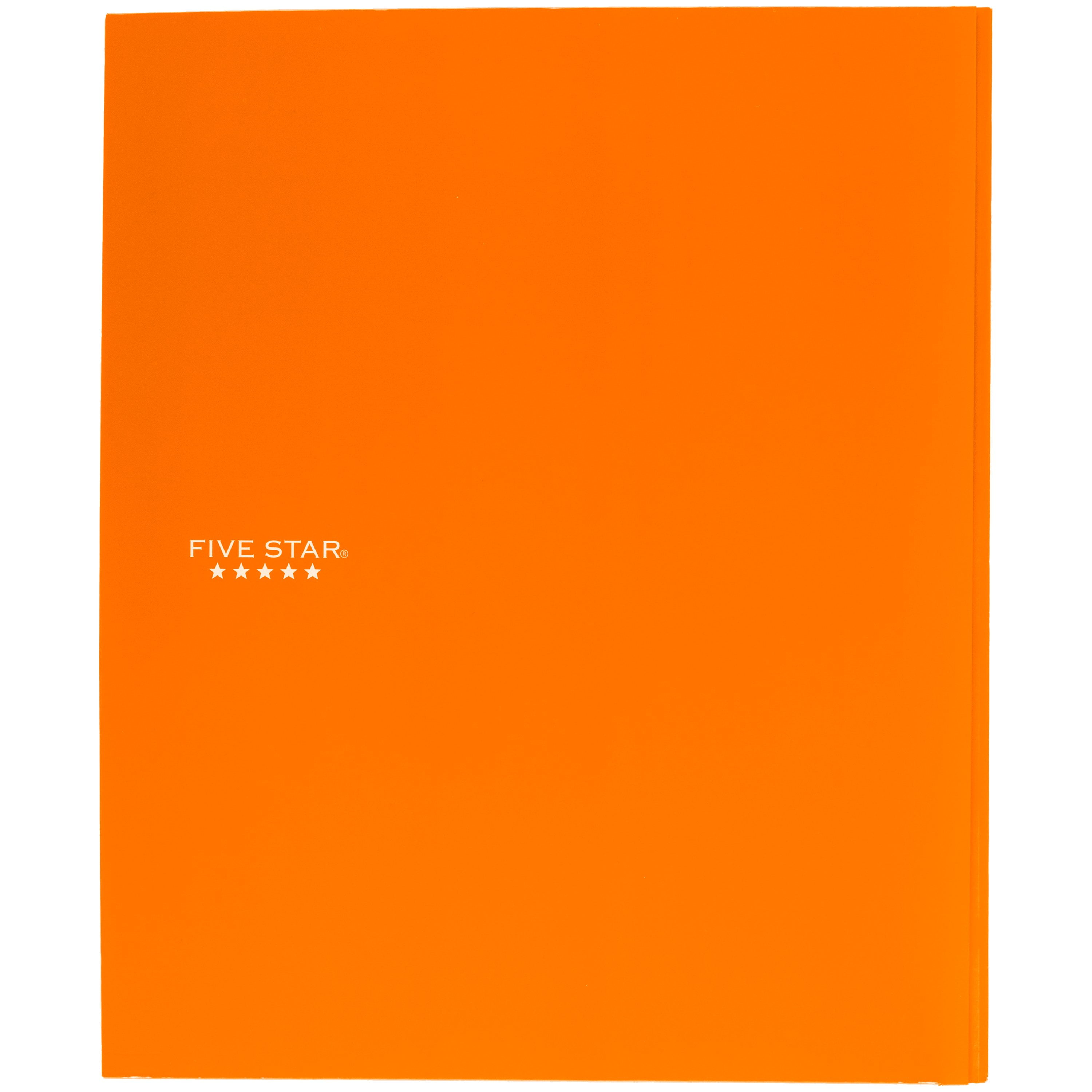 Five Star 2 Pocket and Prong Paper Folder, Orange (34442)