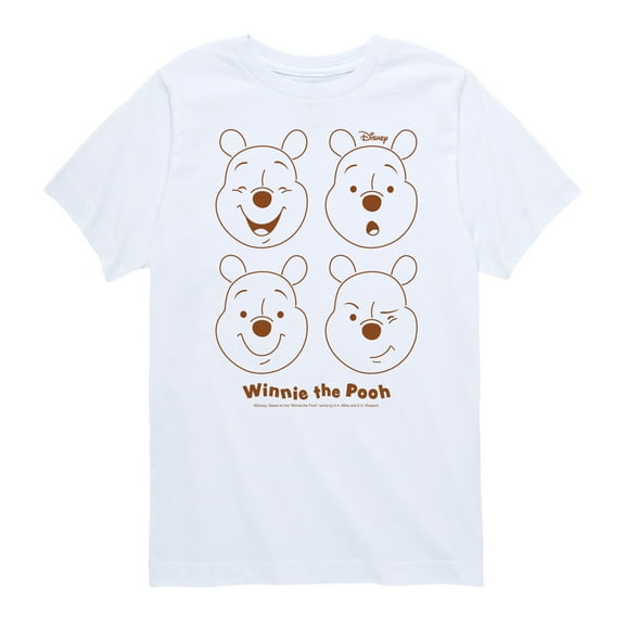 Winnie the Pooh - All the Faces of Pooh - Toddler And Youth Short Sleeve Graphic T-Shirt