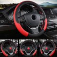 thumbnail image 5 of Universal New Steering Wheel Cover Breathable Artificial Leather Car Steering-Wheel Cover Fabric Braid Auto interior Accessories, 5 of 5