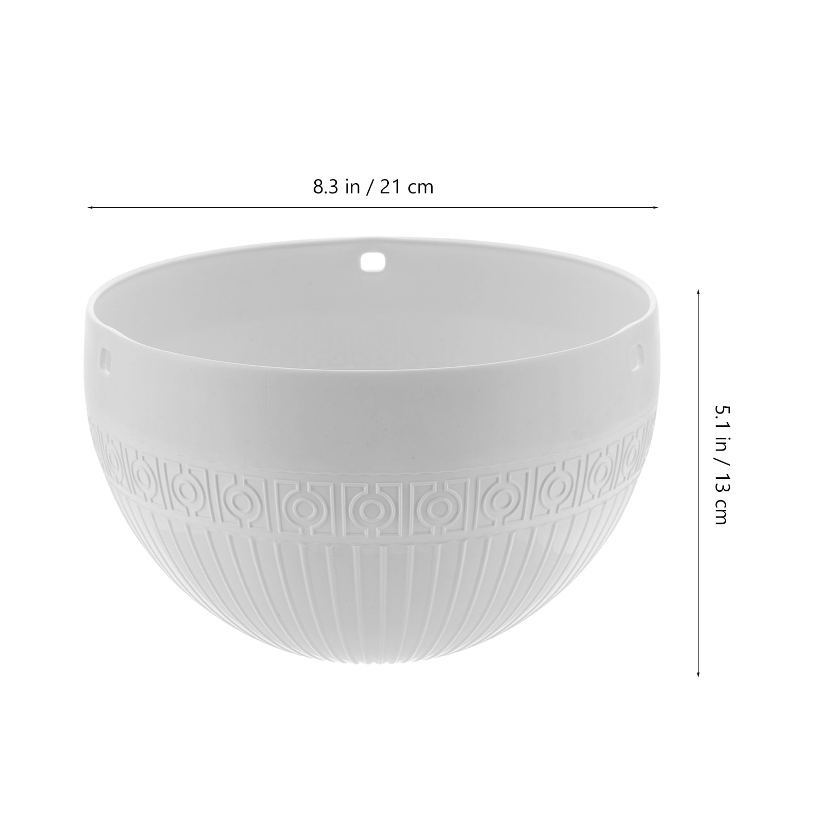 LULULION 2Pcs Self Watering Pot White Plastic Plant Growth for Friends