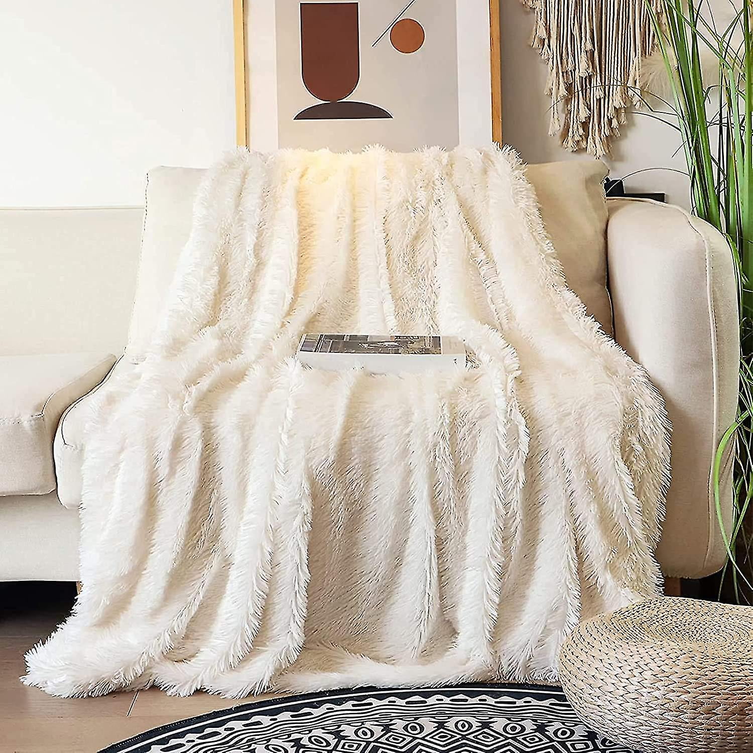 Double fluffy blanket hotsell