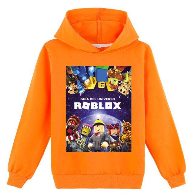ROBLOX-sudaderas con capucha y suéteres con estampado de personalidad para niños, ropa de moda para hombres y mujeres, primavera y otoño