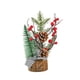 thumbnail image 5 of Mini árbol artificial de Navidad en miniatura con luz para decoración de fiestas y oficinas. piñas, 5 of 9