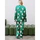 thumbnail image 2 of Conjunto de pijama navideño para mujer, estampado de Papá Noel, camisa de manga larga abotonada con pantalones elásticos, ropa de dormir, ropa de estar por casa, pijamas, 2 of 5