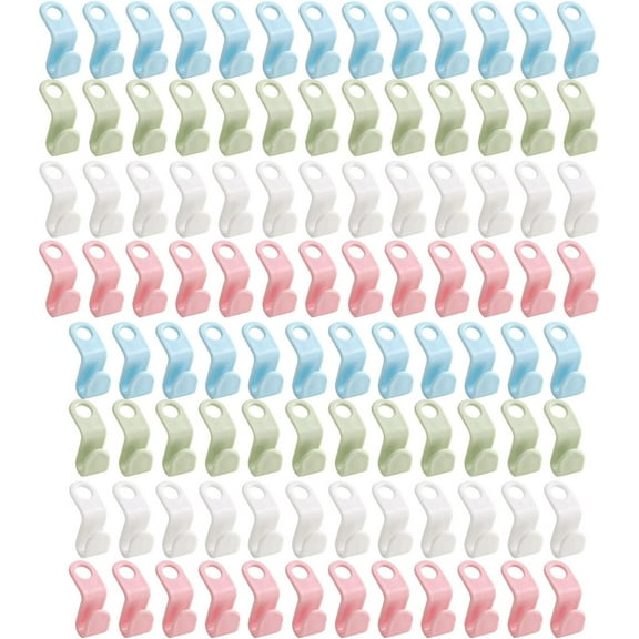 Cascading Hanger Hooks for Clothes | Clothes Hanger Extender Clips | Space Saving Hanger Hook Connector Heavy Duty Used in Closet Space Savers and Organizer Closets Xinxi