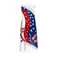 thumbnail image 6 of Tnhcen 4th of July Tie Dye Maxi Dress, Women's Sleeveless V - Neck Tank Dress with Pockets, American Flag Print Casual Summer Dress for Women 4th of July Celebration, S - 2XL, 6 of 7
