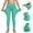Green, variant on ATOGUTA Girls Leggings With Pocket Summer Yoga Pants Stretchy Opaque Activewear for School & Sports Size 4T-13, Purple