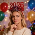 thumbnail image 2 of Sparkly Year Headband Party Hair Glitter Headpiece For Girls Festive Celebration Crafted For And Style, 2 of 5