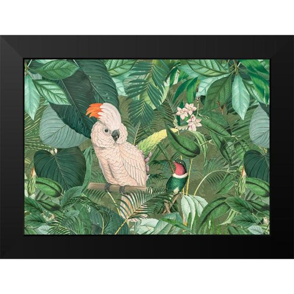 Haase, Andrea 14x11 Black Modern Framed Museum Art Print Titled - Jungle Friends