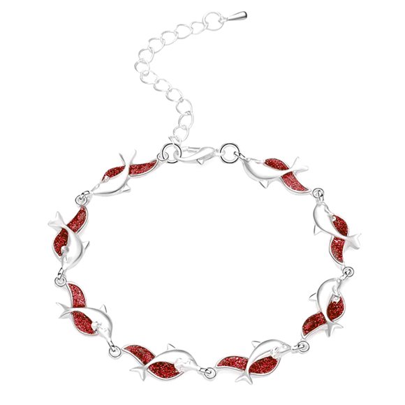 Bracelet Dauphin Animal Aobao Luxueux Mode pour Femmes Bijoux de Pieds Cadeau le Meilleur Cadeau pour un Être Cher