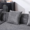 thumbnail image 6 of 3 Seater Boucle Sofa for Living Room, Oversized Comfy L-Shape Sofa Couch with 5 Pillows, Back and Armrest, Home Furniture Sleeper Sectional Sofa for Apartment, 2 Seater+1 Chaise, Gray, 6 of 9