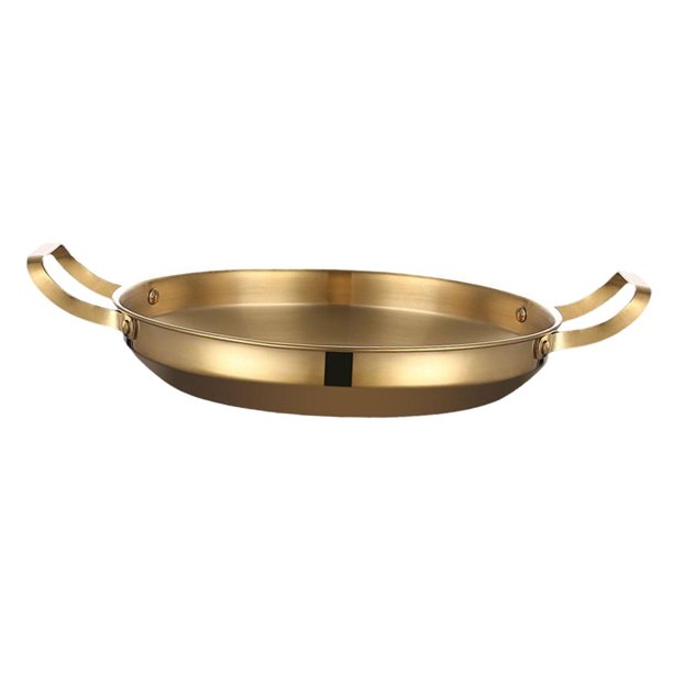Olla coreana para fideos Ramen,Olla para mariscos,Olla multiusos de doble mango de calentamiento rápido, olla para fideos instantáneos para fideos de oro