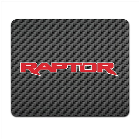 Ford F-150 Raptor 2017 in Red Black Carbon Fiber Texture Graphic PC Mouse Pad