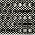 thumbnail image 2 of SAFAVIEH Chatham Graham Geometric Wool Area Rug, Black/Ivory, 7' x 7' Square, 2 of 7
