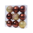 thumbnail image 2 of 9Pcs Christmas Balls Ornament,6cm Colored Printed Plastic Ball for Layout Christmas Tree Hanging DIY New Year Party Decoration, 2 of 7