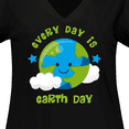 thumbnail image 4 of Inktastic Every Day Earth Day Women's Plus Size V-Neck T-Shirt, 4 of 5