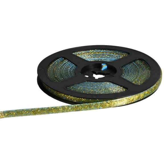 REGALWOVEN Flexible Trim Self Adhesive, Ceiling Molding Peel and Stick, Caulk Strip Sealing Tape Gold