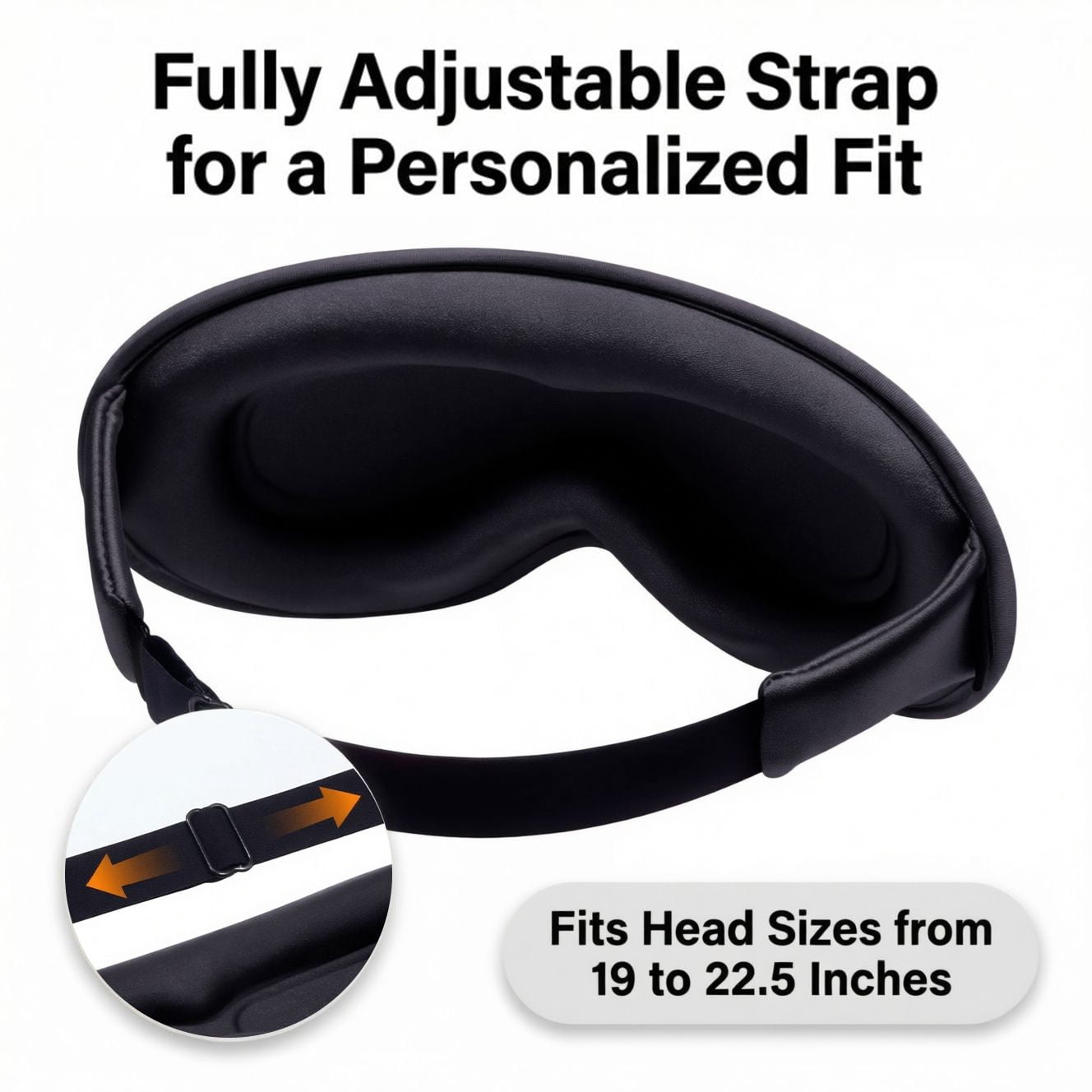 FACEMOON 2 Pack Memory Foam Weighted Sleep Mask – Gentle Pressure 100% Light Blocking | Zero Pressure Comfort Travel Design
