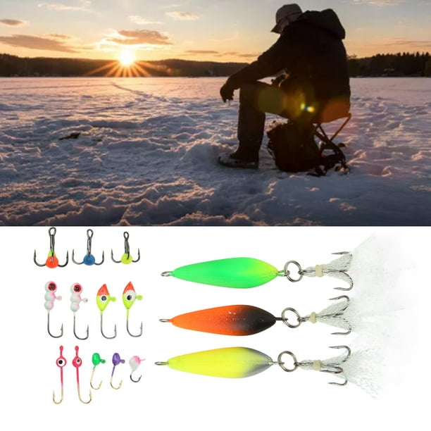 Ice Fishing Jig Head Hooks, Fishing Tackle Stainless Steel Ice