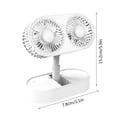 thumbnail image 2 of RKSTN portable fan Small Fan Desktop Fan Desktop Small Large Wind Ultraquiet Office Desk Portable Student Fan Long Version High-speed Concentrated Engine Wide-angle, 2 of 3