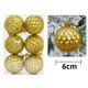 thumbnail image 1 of Feimajia - Adornos navideños con forma de bola, colgantes decorativos irrompibles para árbol de Navidad, 60 mm, juego de 6 unidades, 1 of 1
