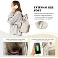 thumbnail image 5 of Laptop Backpack Purse for Women Waterproof Teacher Nurse Bag, 15.6 inch Work laptop Bag with USB Port, Business Travel Computer Backpack, 5 of 8