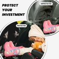 thumbnail image 3 of Goofa Japanese White Crane Pattern Car Back Seat Protector for Kids (2 Pack) ,Anti-kick Storage Mat for Car Seats,Shields from Footprints, 3 of 6