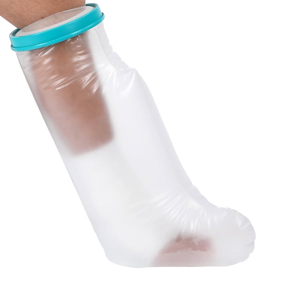 Waterproof Leg Cast Cover For Shower And Bath, Reusable Sealed Watertight Foot Protector To Keep Wound & Bandages Dry, Perfect Fit For Leg Foot Ankle And No Mark On Skin