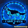 thumbnail image 3 of Handmadetneonsign Custom German Shepherd Metal Wall Art LED Light - Personalized Dog GSD Name Metal LED Sign, 3 of 5