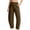 2-Coffee, variant on Wide Leg Ankle Pants Women Straight Leg Trousers Pockets Elastic Waist Solid Color Casual Pants