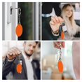 thumbnail image 7 of Naloa Orange Scales Print Round Keychain Keychain Key Ring, Key Tag, Key Chain Bulk for Gift Accessories (Round), 7 of 7