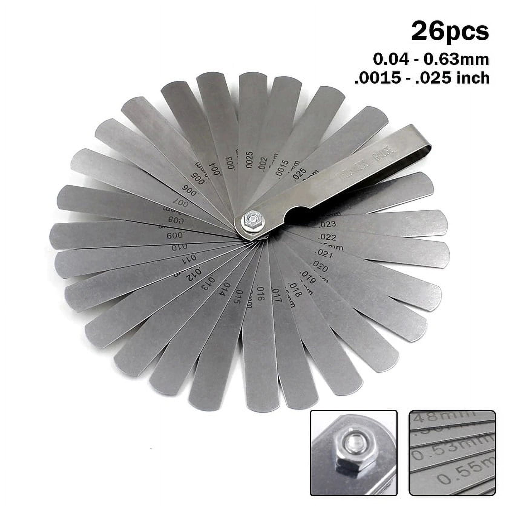 Metric Feeler Gauge Thickness Gage Set Blade Gap Filler Valve Feeler Gauge For Thickness Measurement Layout Too ,High Strength