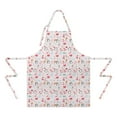 thumbnail image 2 of Pink Christmas Santa and Penguin Apron-Garden Aprons for Women with Pockets-Cotton Linen Waterproof Kitchen Cooking Gardening Aprons Adjustable for Kitchen,Cooking,BBQ and Salon 32"x27", 2 of 7