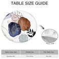 thumbnail image 6 of Country Garden Floral 44Inch Boho Round Tablecloth, Elastic Fitted Table Cover for 38 to 42 Inch Tables, Stain Resistant Material, 6 of 7