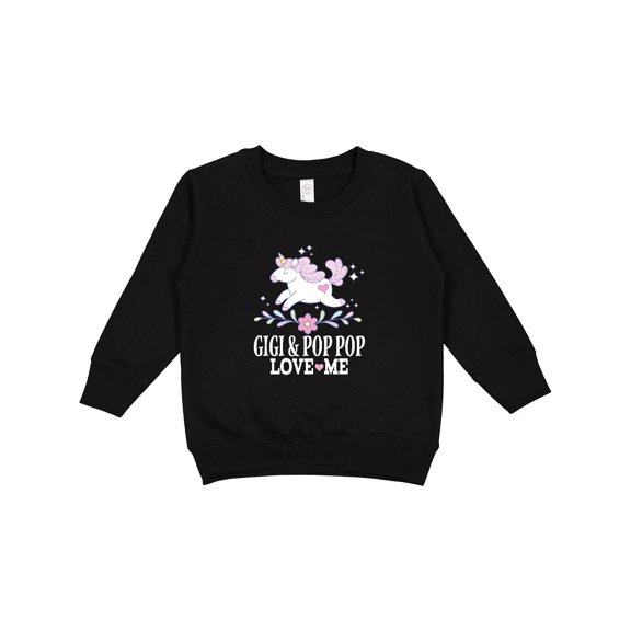 Inktastic Gigi and Pop Pop Unicorn Toddler Sweatshirt