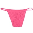 thumbnail image 2 of HUPOM Mens Underwear Boxer Briefs Male Thongs Medium waist Comfort Waist Solid Bikini Hot Pink One Size, 2 of 3
