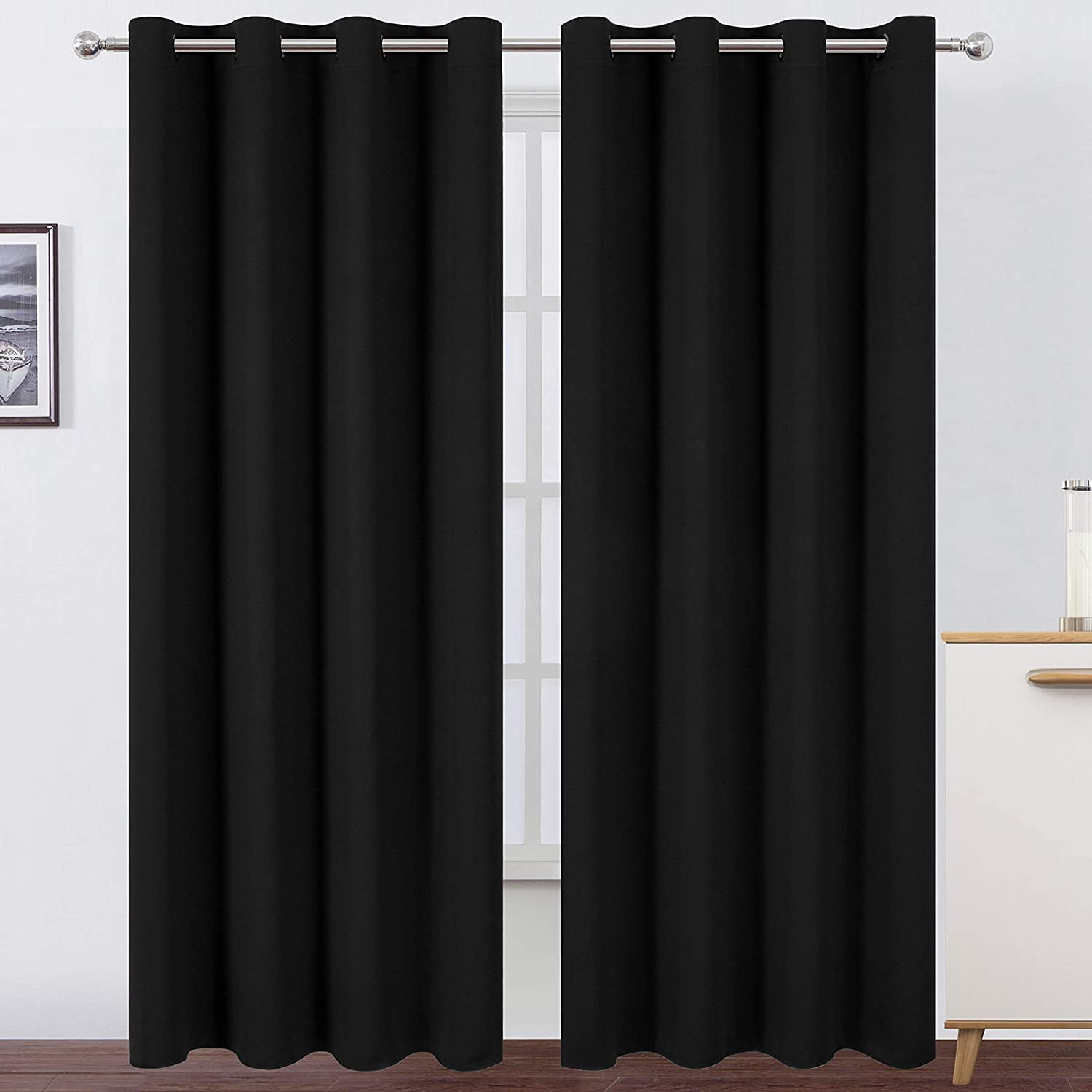 black curtains bedroom