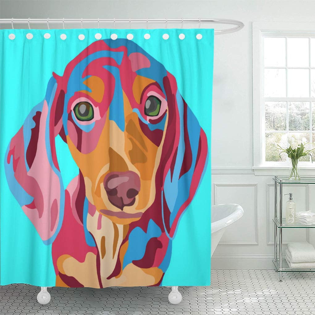 CYNLON Doxie Light Blue Dachshund Dog Weiner Weenie Hot Sausage