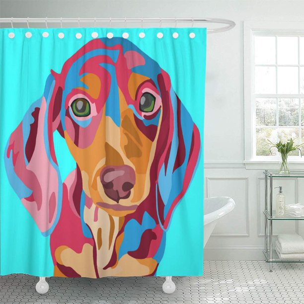 CYNLON Doxie Light Blue Dachshund Dog Weiner Weenie Hot Sausage