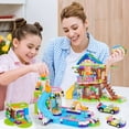 thumbnail image 4 of Friends Tree House Building Kit, Girls Treehouse Summer Pool Party Building Blocks Set for Kids Aged 6-12 (1274 Pieces), 4 of 7