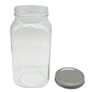 Half Gallon Glass Jar with Lid by Ashland - Storage Container for Cookies - Baked Goods or Decorations - Bulk 12 Pack