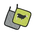 thumbnail image 2 of Caroline's Treasures Herwick Sheep Green Pair of Pot Holders, 2 of 3