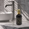 thumbnail image 6 of Unique Bargains 1 Pc Simple Cylindrical Soap Pump Dispenser for Hotel 400ml Black Gold Tone, 6 of 6