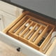 thumbnail image 5 of Organizador de Cajones de Bambú para Utensilios, Extensible, Natural, con Separadores de Cajones y Bandeja de Madera Ajustable para Cubiertos., 5 of 5