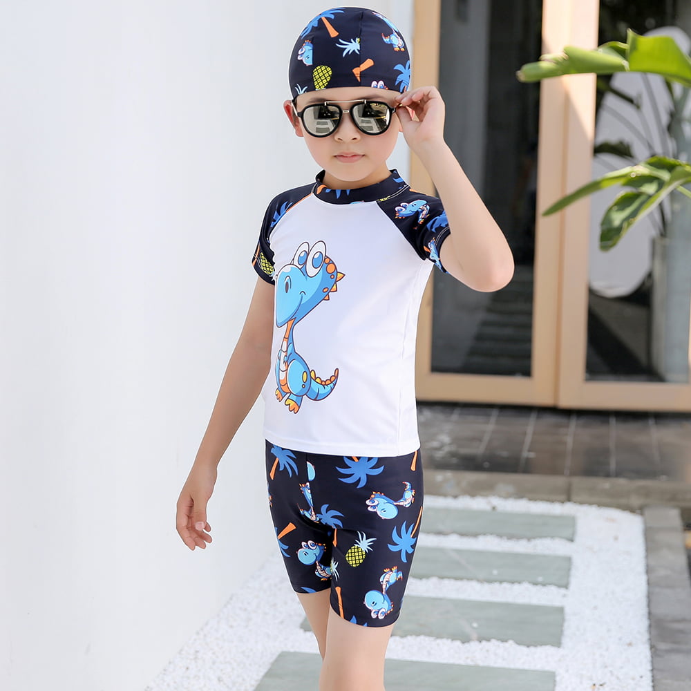 3-4 Yrs, Batman 2 Piece Infant Boys Print Swim Set Swimwear Top Shorts