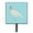 White-Blue Check, variant on Beltsville Small White Turkey Hen Pink Check Leash or Key Holder