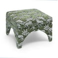 thumbnail image 5 of TOV Furniture Raji Olive Green Leopard Jacquard Ottoman, 5 of 6