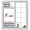 White, variant on Spring Flowers Window Privacy Film, Watercolor Floral Leaf Black Plaid Static Cling UV Sun Blocking Heat Control Window Tint Day and Night, Non-Adhesive One Way Windows Privacy Cover 23.6''x59''