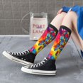 thumbnail image 7 of Women's Knee High Socks Autism Awareness Puzzle Flag Outdoor Casual Tube Socks, 7 of 7